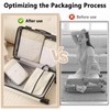 POWZOO 8-Piece Compression Packing Cubes Set, Clothes Bags, Shoe Bags,