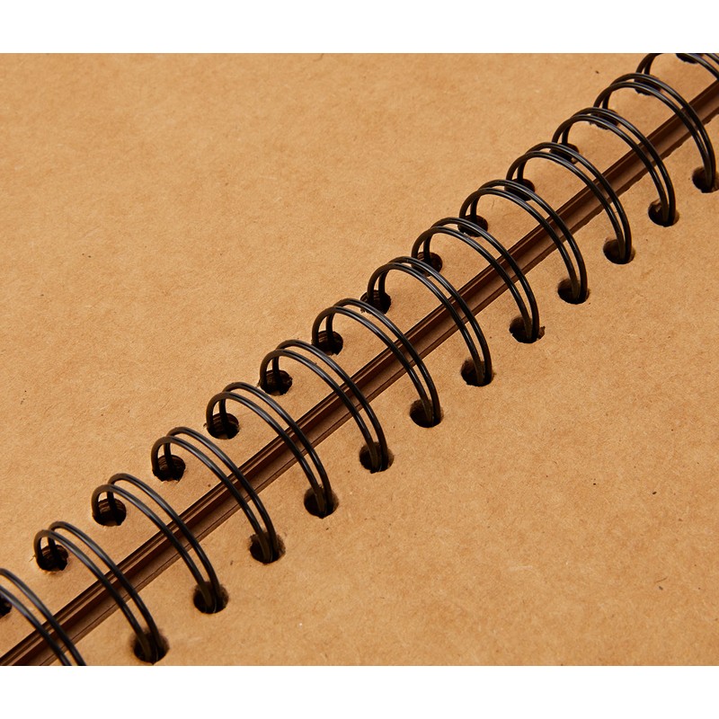 Artemio Scrapbooking Spiralalbum A4 Kraft, Kraftpapier, 23,5 x 3 x