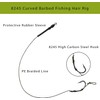 Carp Fishing Hair Boilie Rigs, 45pcs Curved Barbed Carp Hook