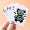 CafePress Batty Bear Green Standard Size Playing Cards