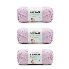 Bernat Softee Baby - Hilo de algodón suave de ciruela, paquete de 3 unidades de 120 g/4.25 oz - Mezcla - 3 DK (ligero) - 254 yardas - Tejer/ganchillo