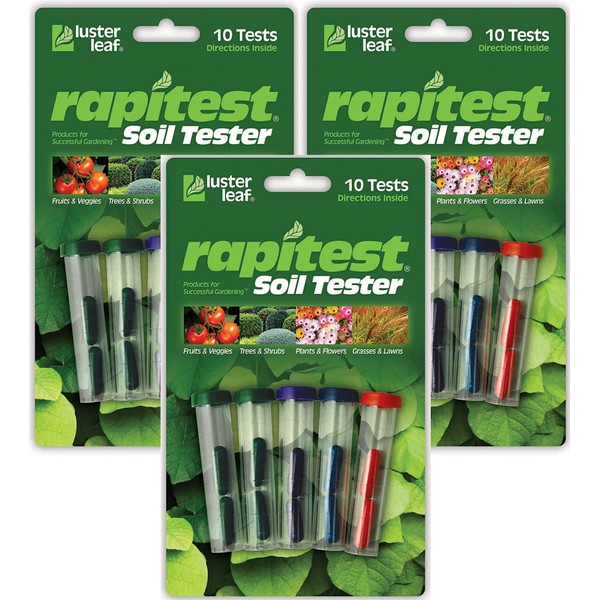 Luster Leaf Pack of 3 Rapitest Soil Testers