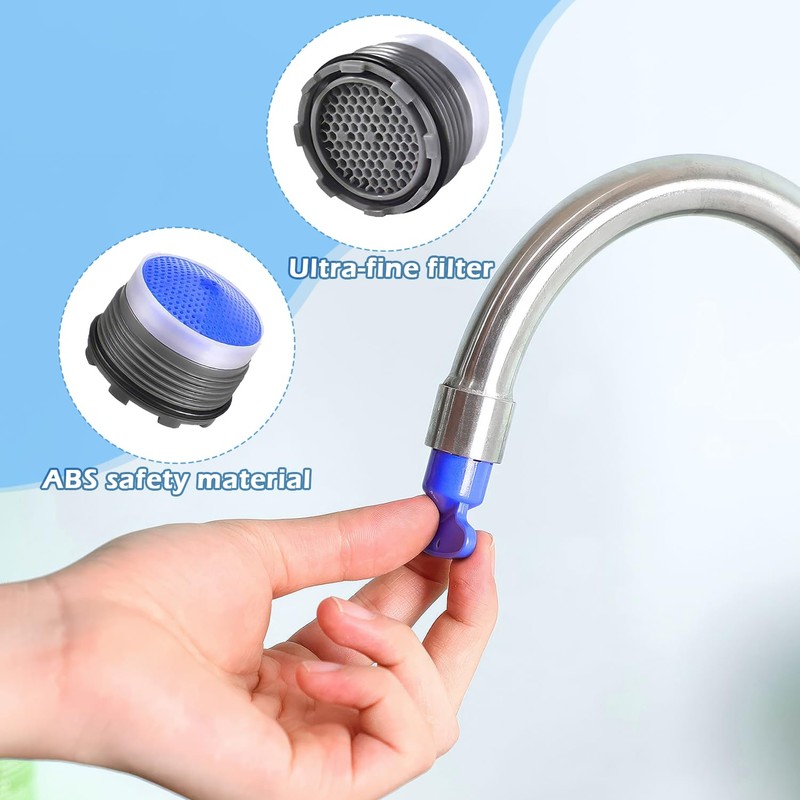 8Pcs Aerators for Faucets, Aerators for Taps Faucet Strainer Aerator