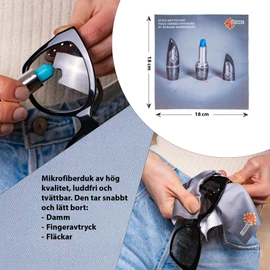 OCCINET Glasses Cleaning Stick and Microfibre Cloth