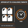 GasTapper Deluxe Siphon Pump for Gas, Diesel & Water -