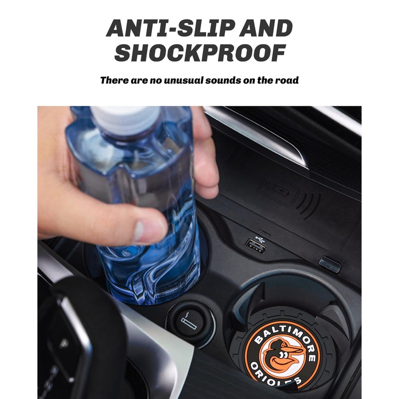 2PCS Car Cup Holder Coaster,Auto Cup Holder Insert Coaster for