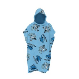 Cronulla Sharks NRL Rugby League Kids Youth Hooded Beach Towel
