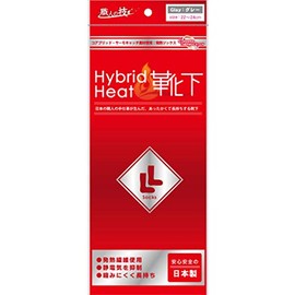 Hybrid Heat Socks, Gray, 8.7 - 9.4 inches (22 - 24 cm)
