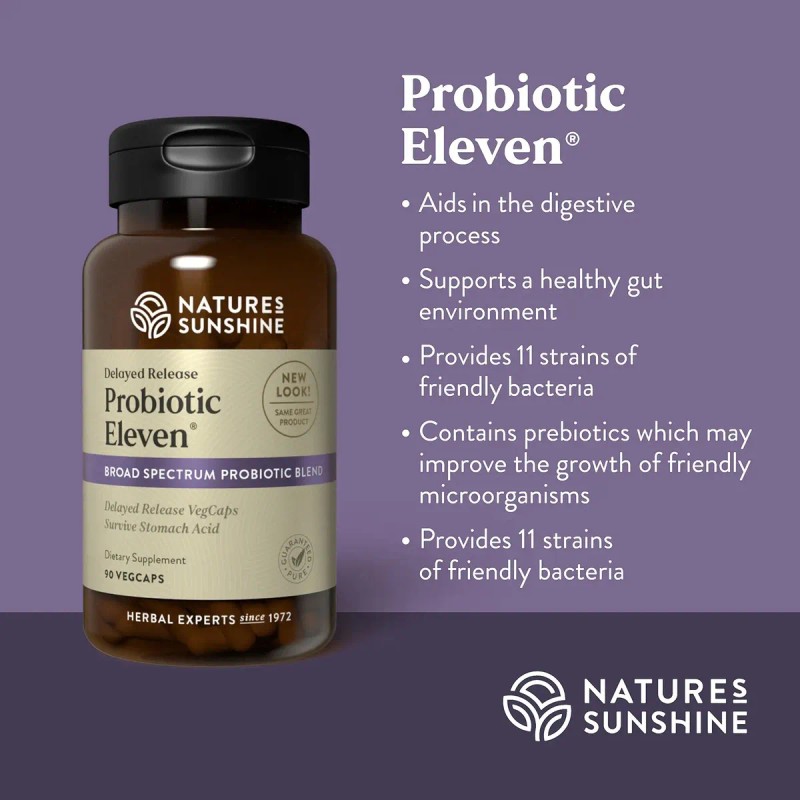 Nature's Sunshine - Probiotic Eleven - 90caps