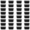 Waziaqoc 32pcs Rectangle Plastic Hole Plugs 1 x 1/2 Inch,