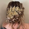 WONRLUA Wedding Hair Pieces for Brides, Handmade Bridal Headpieces, Rhinestone
