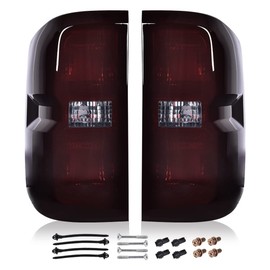 ALLGOOD Tail Lights w/o Bulbs, Compatible with Chevy Silverado 1500 2014 2015 2016 2017 2018/Fit Chevy Silverado 2500 HD 3500 HD 2015 2016 2017 2018, Tail Lights Taillamps Brakelights