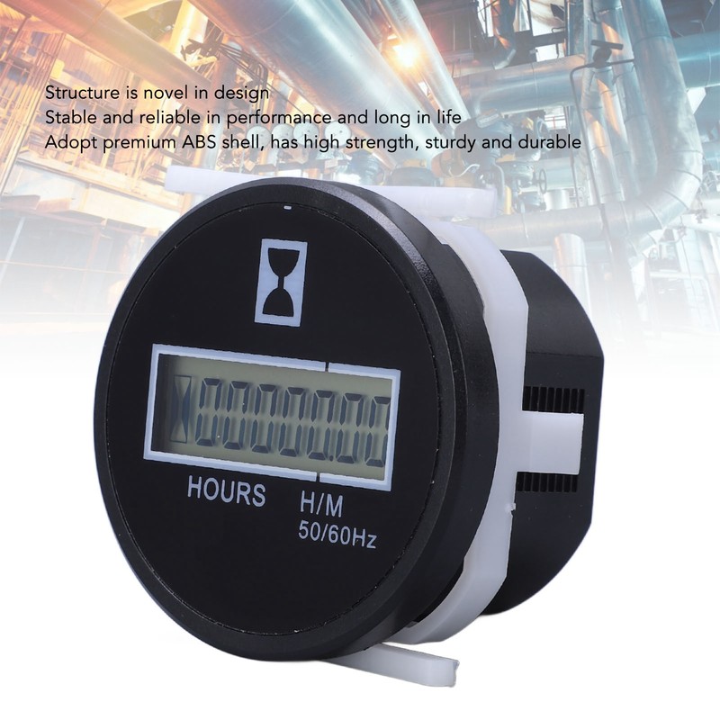 Digital Hour Meter Precise Timer High Strength Portable Hour Meter