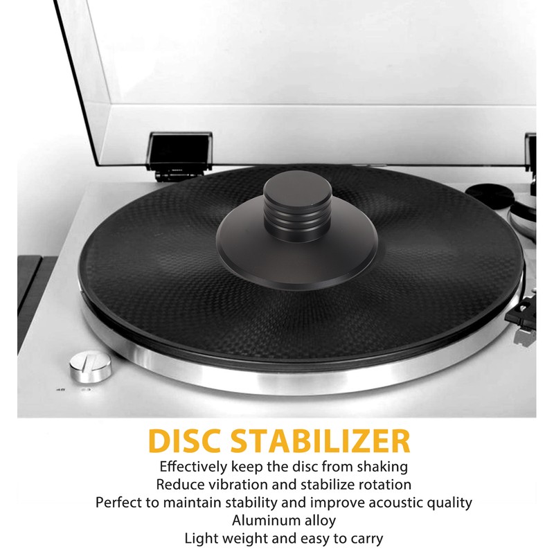 Record Weight Stabilizer Aluminum Alloy Vinyl Turntable Vibration Reducer Vinyl