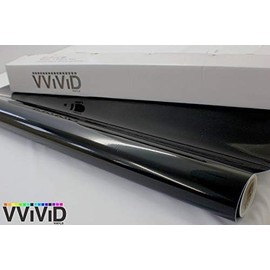 VViViD Black Natural Gloss Vinyl 3.4mil with Air Release – 20ft x 4.9ft