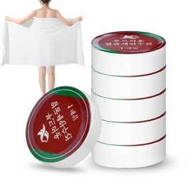 6PCS Compressed Bath Towel, 23x39 inches Pure Cotton Portable Bath Towel, Large Cotton Bath Towel, Reusable Travel Towel for Hotel Camping and Travel (0.28 kg)