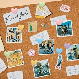 KFHENSOMR Heart Magnets Fridge Pack of 20 Magnets for Magnetic Board Heart Fridge Magnets Small Decorative Magnets 3D Fridge Magnets in Heart Shape for Whiteboard Magnetic Board Office Decoration