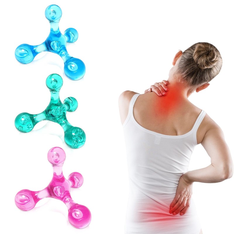 3Pcs Triggerpunkt Drücker Trigger Point Massagegerät für Rücke, Nacke, Hand,