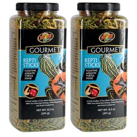 (2 Pack) Zoo Med Gourmet Reptisticks For Aquatic Turtles, 8.5 oz