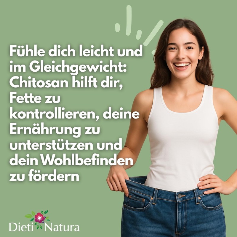 Chitosan 200 capsules by Dieti Natura. Made in France.