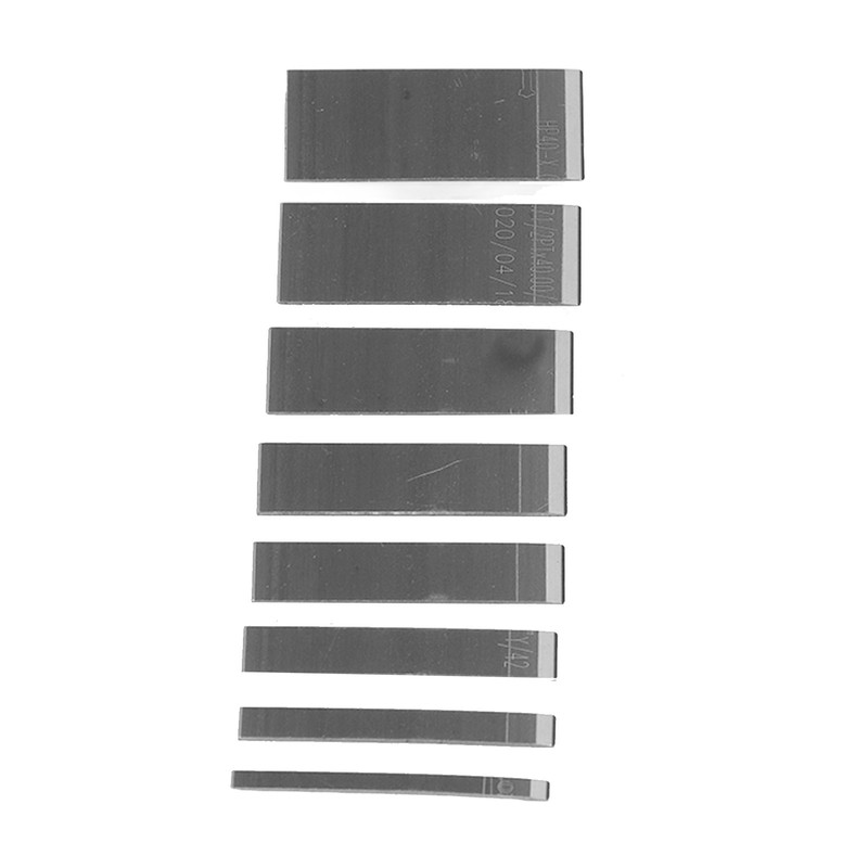 8pcs Leather Blades Different Sizes Steel Scraper with Storage Box