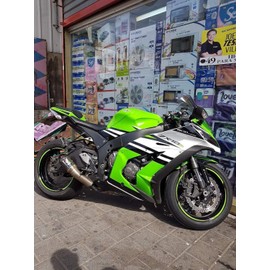 AxxL Motorcycle 17-Inch Custom Rim Sticker STD2 Model (Fluorescent Yellow)