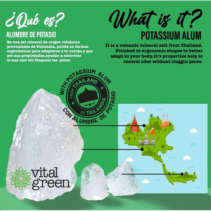 Desodorante Piedra Natural Aloe Vera 100g Sin Color 2 u/pqt
