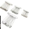 Extra Large Safety Pins Size 4 (55mm) - Silver (Pack