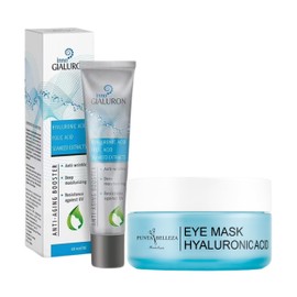 Punta Belleza  Inno Gialuron  Crema Antiarrugas y Suero Facial con Ácido Hialurónico  Parches para Ojos con Ácido Hialurónico y Glicerina - Kit...    