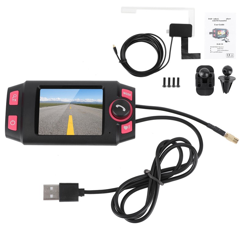 Car Radio DAB Receiver Digital Audio Broadcasting Adapter FM Transmitter