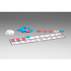 WISSNER 080813.000 Active Learning Students Calculation Bar with 22 Reversible Plates and 10 Calculation Characters RE-Plastic, from 3 to 99 Years, Multi-Coloured
