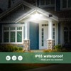 GLORIOUS-LITE Solar Security Lights 2400mAh LED Motion Sensor Light Outdoor,
