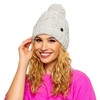 ELIMELI 19005 Women's Winter Hat Warm Knitted Hat with Bobble