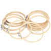 12Pcs Bamboo Embroidery Hoops Adjustable Cross Stitch Frame Circle Sewing