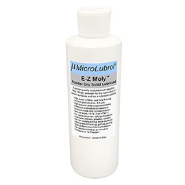 MicroLubrol E-Z Moly Powder Dry Lubricant, 2 oz (57 gm), 100% Molybdenum Disulfide, MIL-M-7866, Made in USA, Compare to Z Powder