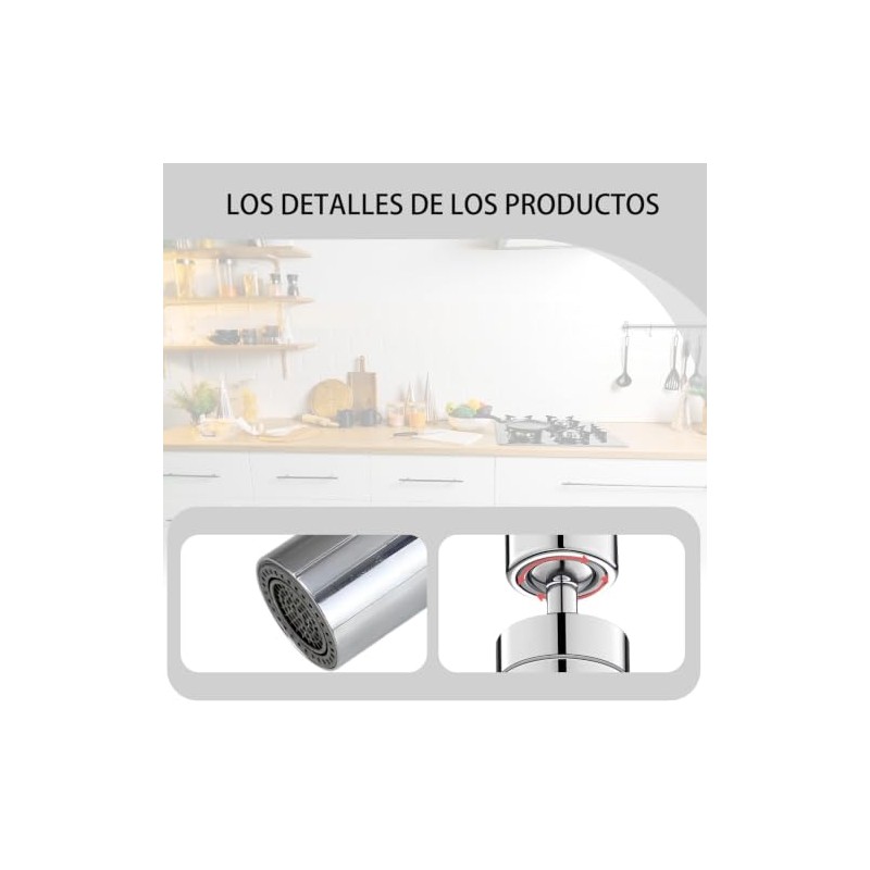 3 Pcs regadera para fregadero de cocina, Filtro de Agua