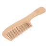 5pcs Bamboo Hair Comb Anti Statics Round Teeth Fragrance Wide