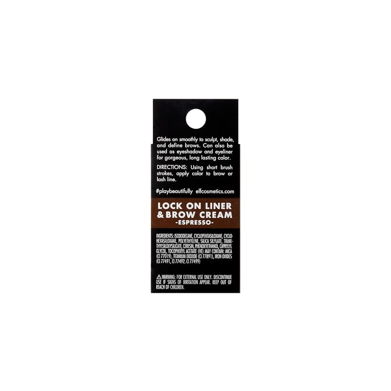 E.L.F Cosmetics Lock On Liner Crema Para Cejas, Espresso 5.5