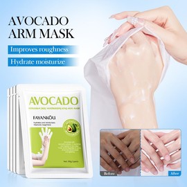 Avocado Hand Mask, 5 Pairs, Moisturising Long Arm, 90g per Pair