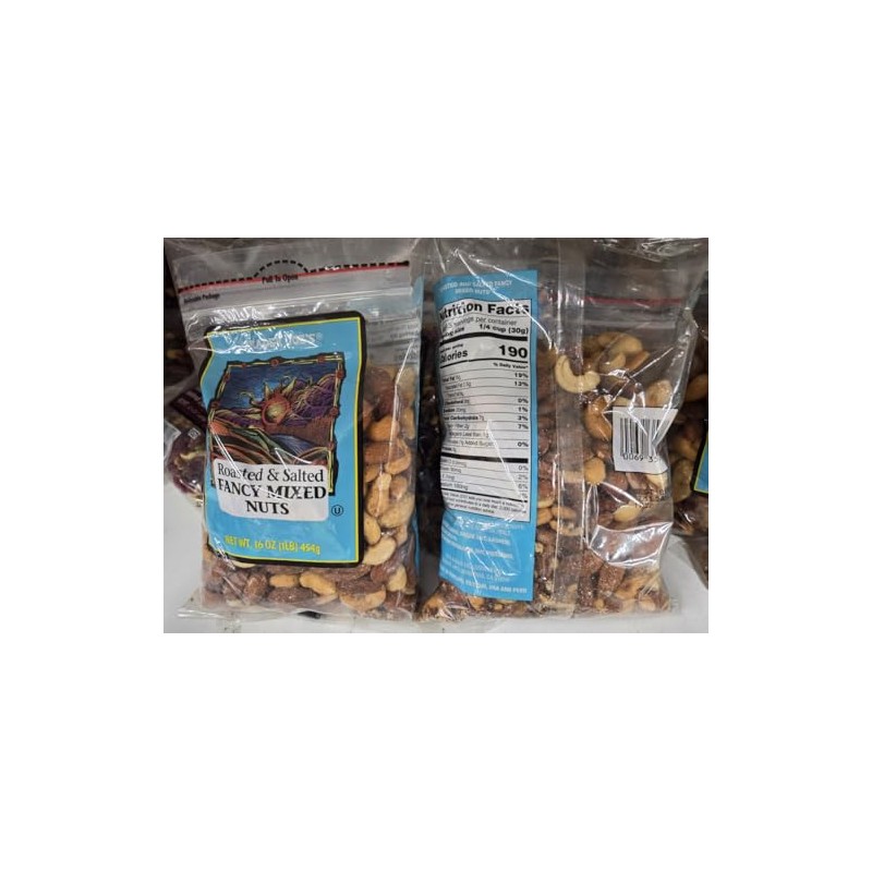 Trader Joe Roasted & Salted Fancy Mixed Nuts 16oz 454g