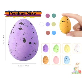 200 Pcs Foam Easter Egg Decoration DIY Fake Eggs 1.8 X 1.5cm Artificial Foam Bird Eggs Garden Bird Nest Decor Easter Party Decorations Home Decor
