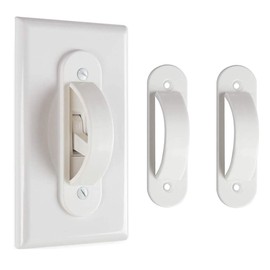Lisol's Mind Wall Switch Guards Plate Covers Child Safety Security Home Decor (2 Pack), White - Keeps Light ON Or Off Protects Your Lights or Circuits from Accidentally Being Turned on or Off