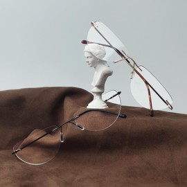 Eyekepper 4-pack Rimless Reading Glasses Lightweight Women Men Half Moon Readers +3.25