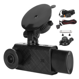 2in Dash Cam Camera 3 Lens DC12 to 24V 1920x1080P 640x480P 640x480P Front Rear Interior Reverse Image Backup Camera