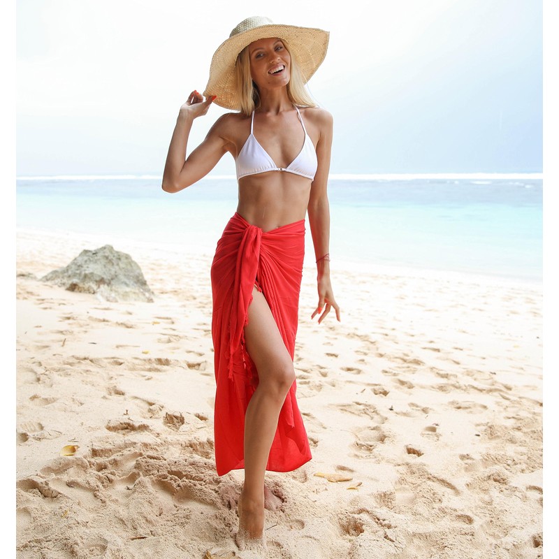SHU-SHI - Women's Beach Sarong/Pareo - Wear Over Swimsuits, turquoise