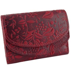 RFID Protection Small Wallet Leather Women Ladies Long Purse Purse Women Design (Red), red, classic wallet