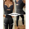 Suprenx Women Open Bust Full Bodysuit Tummy Control Shapewear Compression