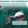 ZHEGE Luggage Lock, Cable Lock TSA Approved with White Numbers,