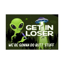 Rivers Edge Products Rubber Door Mat, 26" x 17" Anti-Slip Indoor or Outdoor Rug, All Weather Welcome Mat for Front Door, House Entryway, Patio, or Garage, Butt Stuff