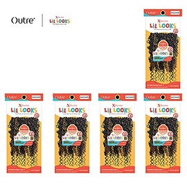 Outre X Pression Lil Looks Crochet Braid BUTTERFLY PASSION TWIST 8″ (5-PACK, 4)